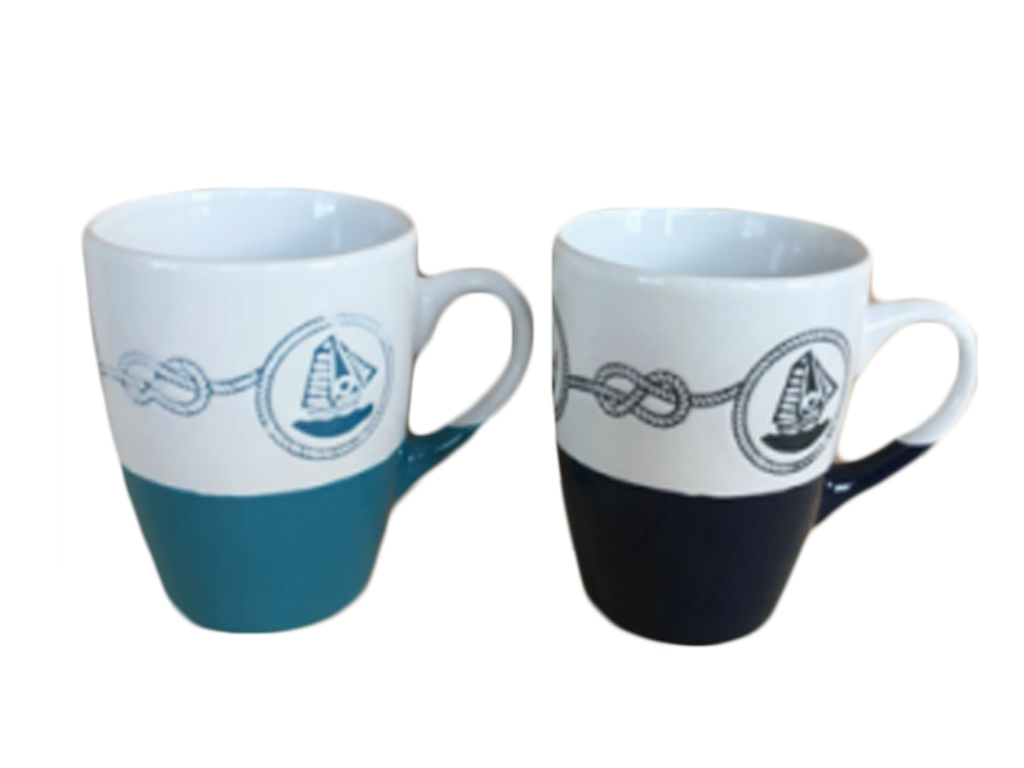 TAZZA CERAMICA BARCHE H 10,5 CM 