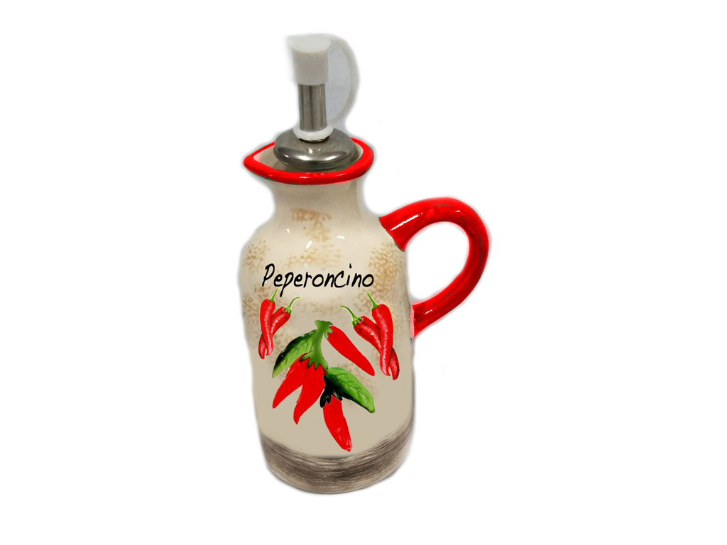 BOTTIGLIA CERAMICA OLIO C/PEPERONCINO 