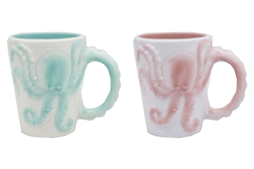 TAZZA CERAMICA POLIPO 12*8.7*11 CM 