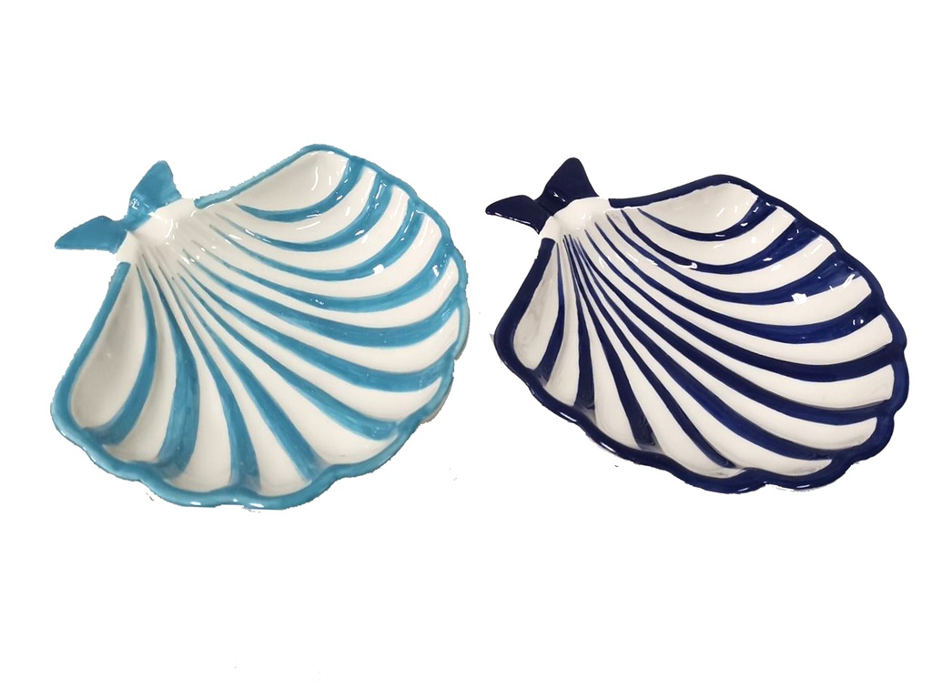 POSACENERE CERAMICA CONCHIGLIA 2 COL ASS 