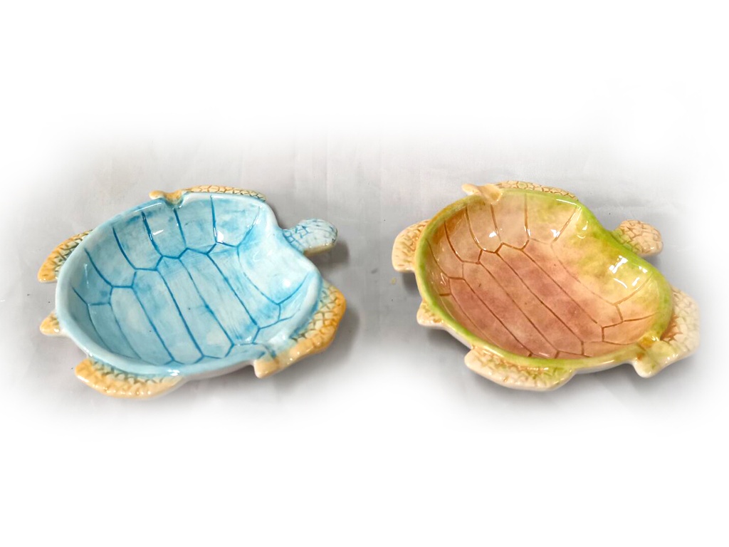 POSACENERE CERAMICA TARTARUGA 12.5 CM 2 COL ASS 