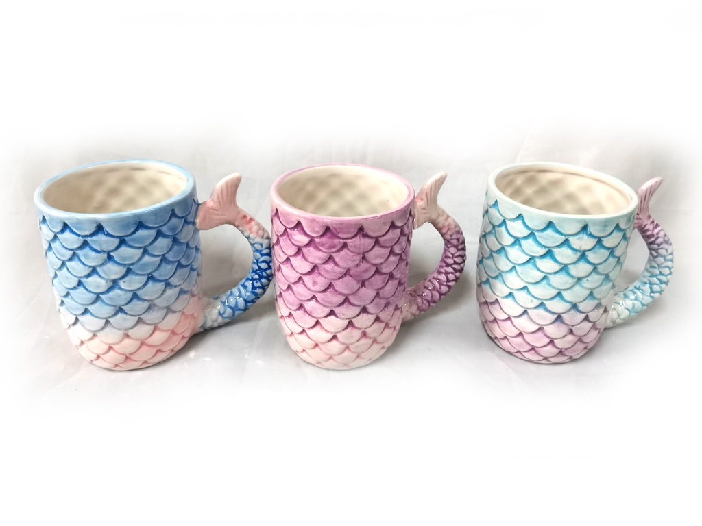 TAZZA CERAMICA SIRENA 3 COL ASS 