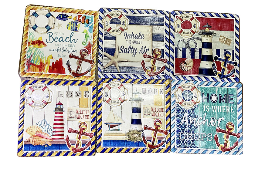 MATTONELLA CERAMICA QUADRATO DIS MARINI 6 MOD 