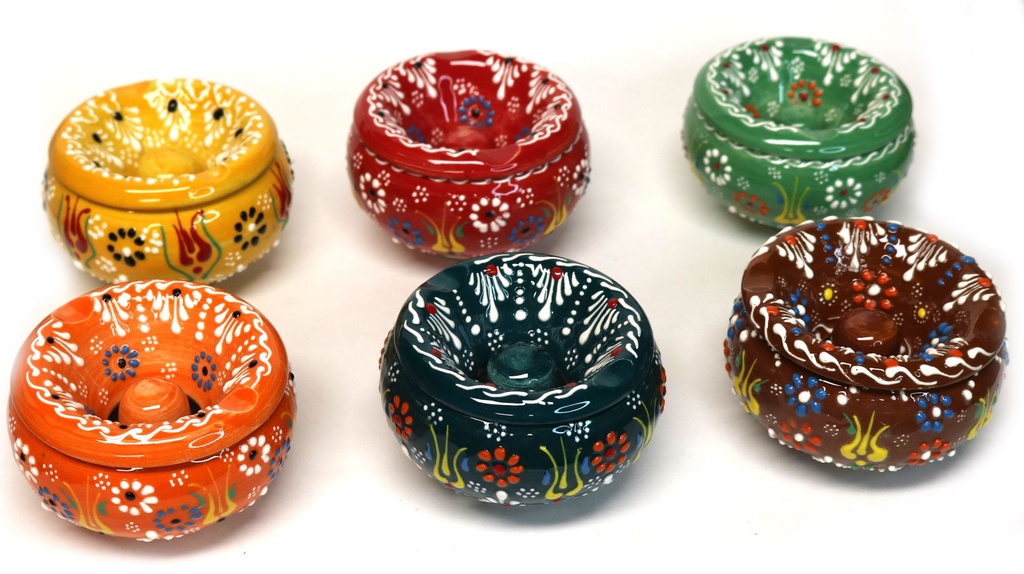 POSACENERE CERAMICA 8.5 CM COL ASS 