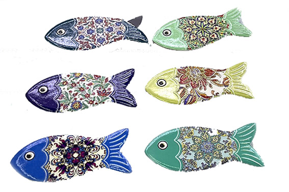 MAGNETE CERAMICA PESCI 6 SOGG ASS 