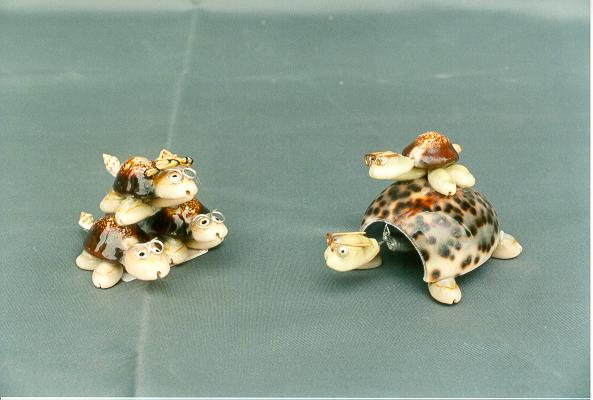 TARTARUGA PIRAMIDE 3 PZ. CM 5*6 