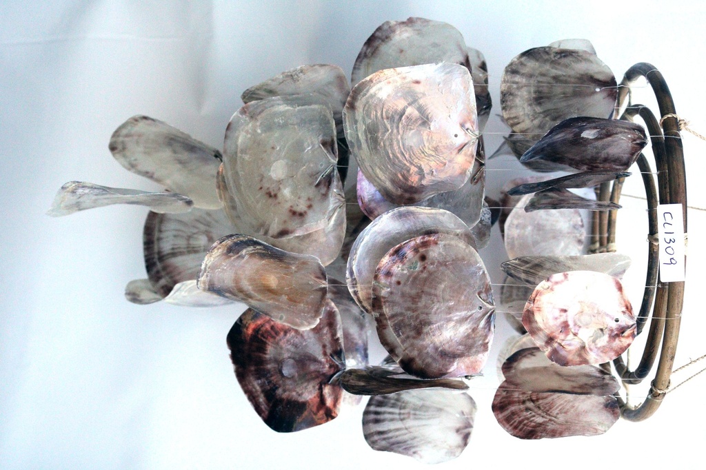 LAMPADARIO 3 CERCHI BAMBOO E 20 FILE PLACUNA CM 72 