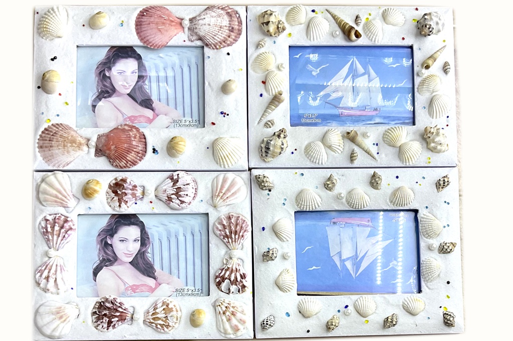 PORTAFOTO CONCHIGLIE 4 MOD ASS 12.5*8.75 CM 