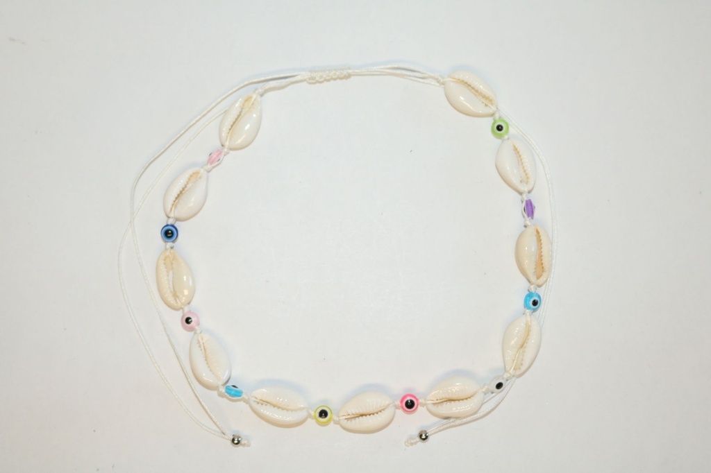 COLLANA IN CORDA  CREMA 