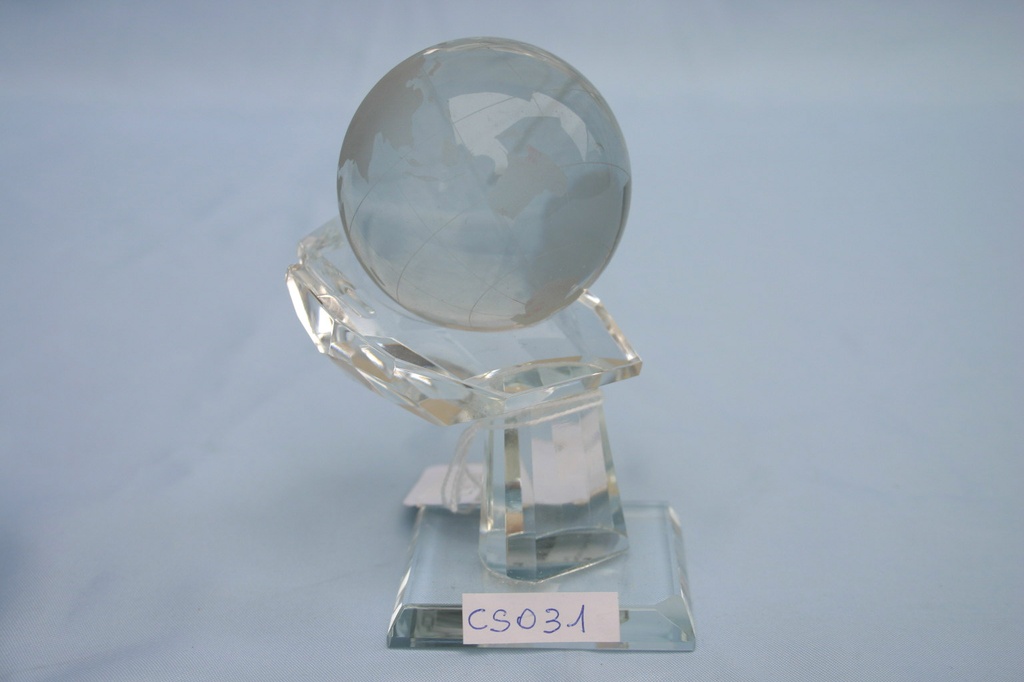 MAPPAMONDO CRISTALLO c/BASE 