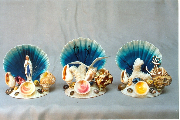 CAPPASANTA MIGNON DIPINTA H.11 ANCORA 