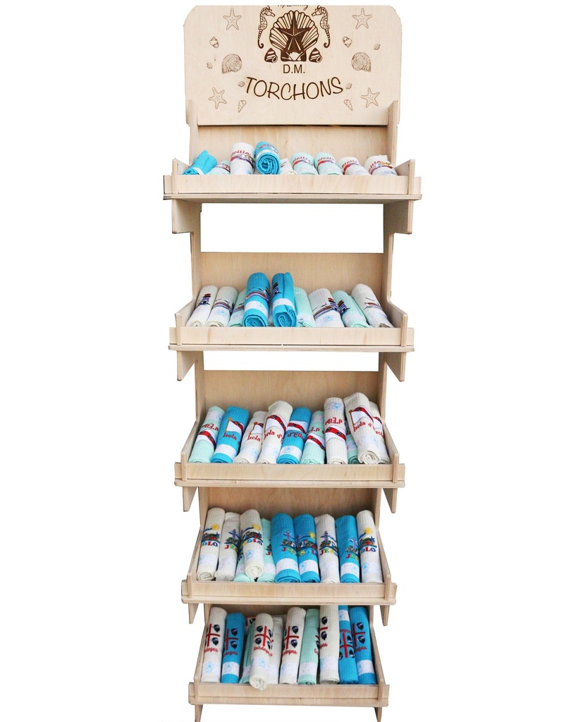 ESPOSITORE COMPLETO CON ASCIUGAMANI DA PERS. 