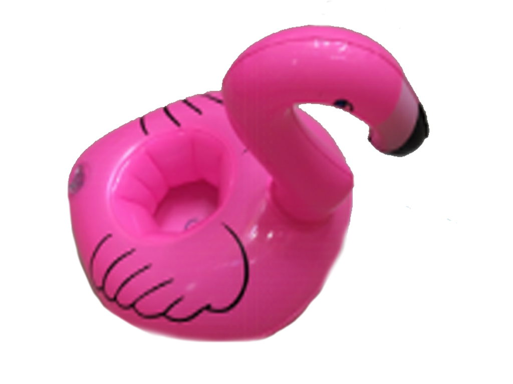 PORTABICCHIERE GONFIABILE FENICOTTERO 2 ASS 