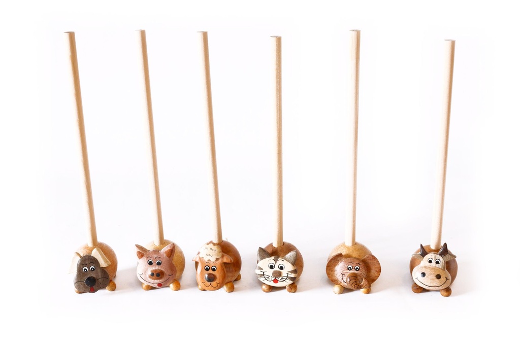 PORTAMATITE ANIMALETTO PALLINA c/MATITA 