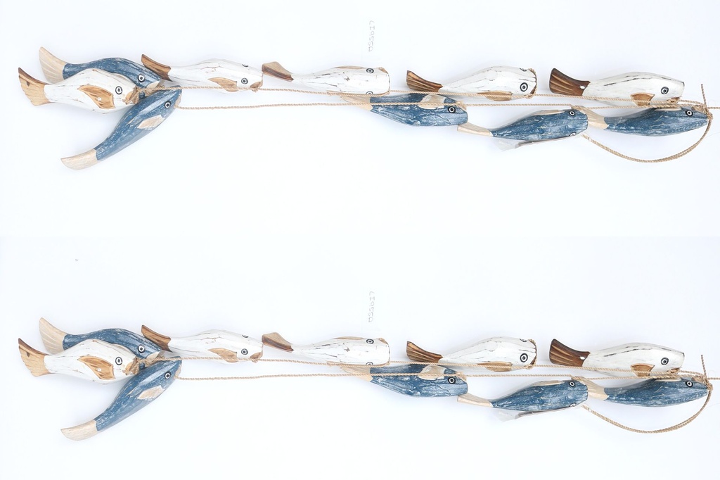 CORDA C/5 PESCI LEGNO 2 COL ASS 