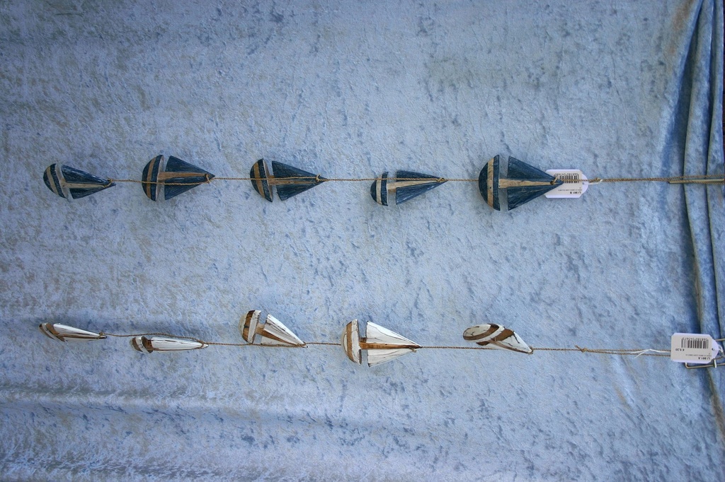 CORDA C/5 BARCA LEGNO BIANCO-NATURALE 