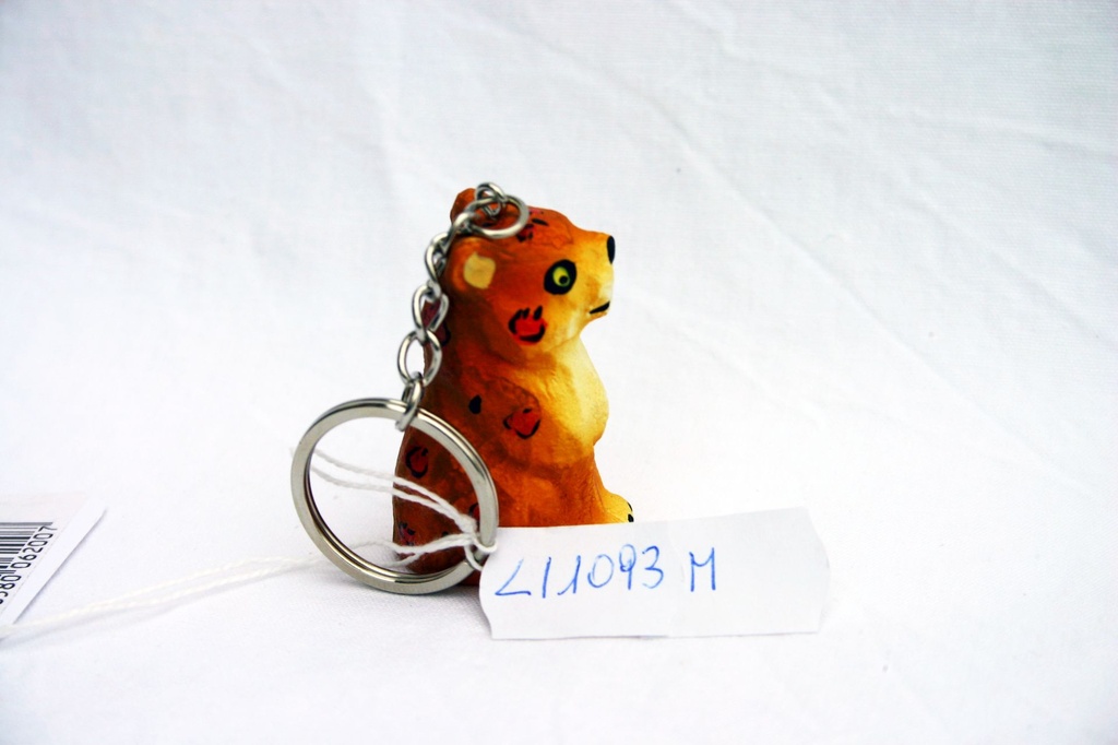 PORTACHIAVE LEGNO LEOPARDO 