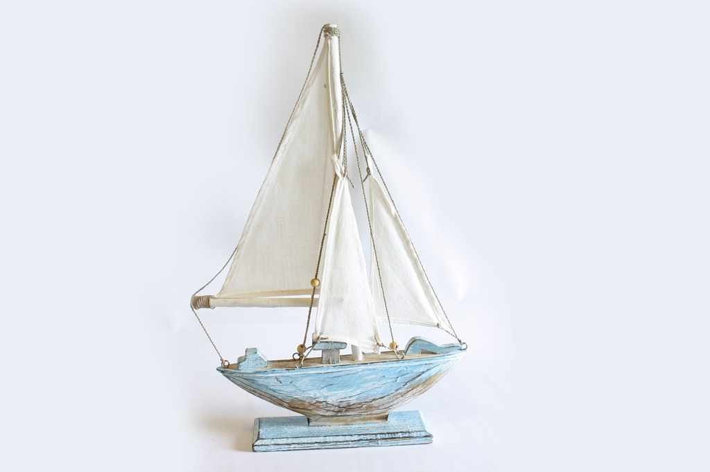 BARCA LEGNO C/BASE CM 50*35 - 3 COL ASS 