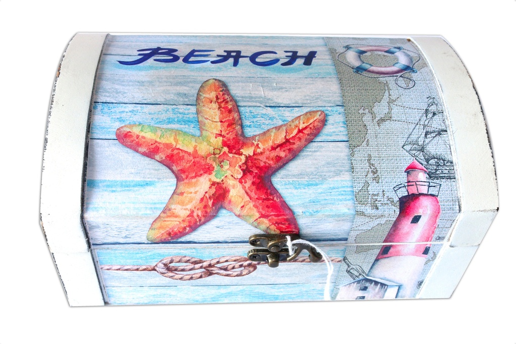 BAULE LEGNO 4 DECORI ASS 23*14.5*11.5CM 