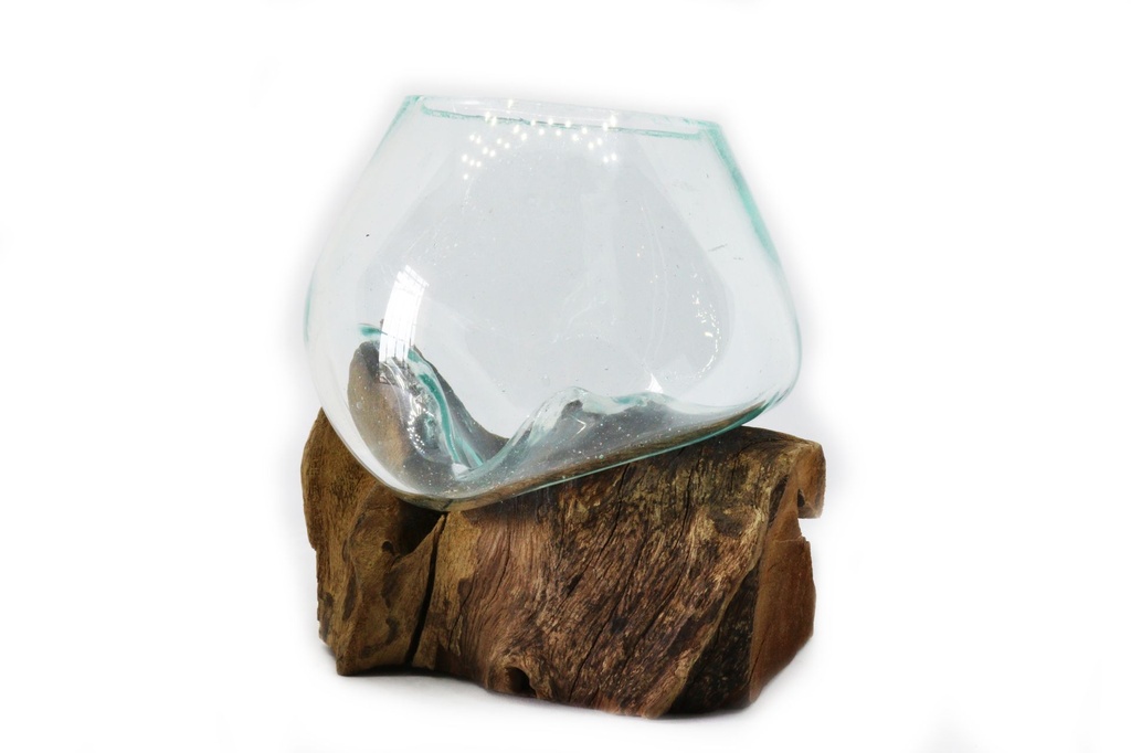 RAMO LEGNO C/AMPOLLA VETRO 