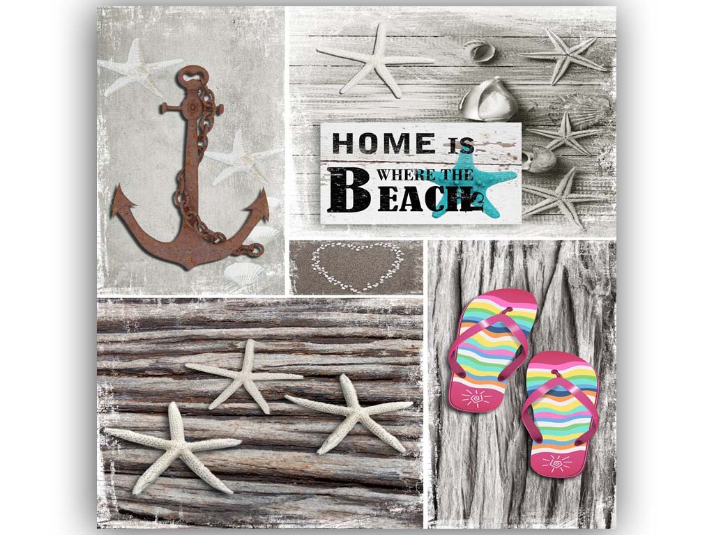 QUADRO SU TELA ANCORA 25*25 CM 