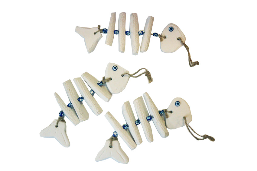 DEC D'APP IN GESSO LISCA C/GESSETTI 24*8 CM 