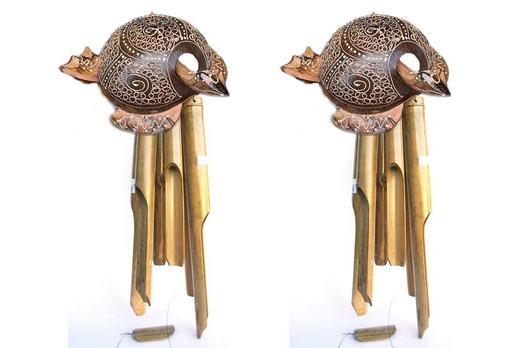 SCACCIAPENSIERI BAMBOO CM 40 TARTARUGA DECORO 