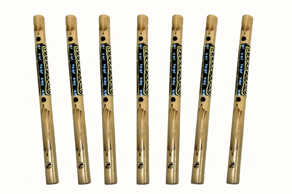 FLAUTO BAMBOO NATURALE+DECORI CM 50 