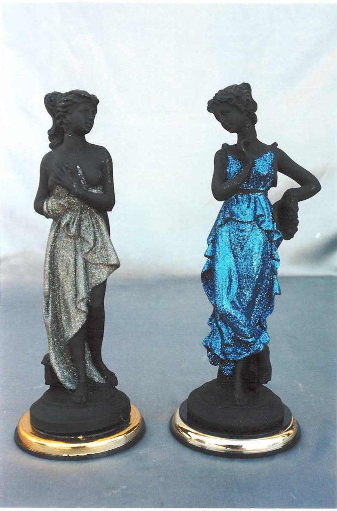 STATUE CLASSICHE CM.22 C/BASE DORATA 