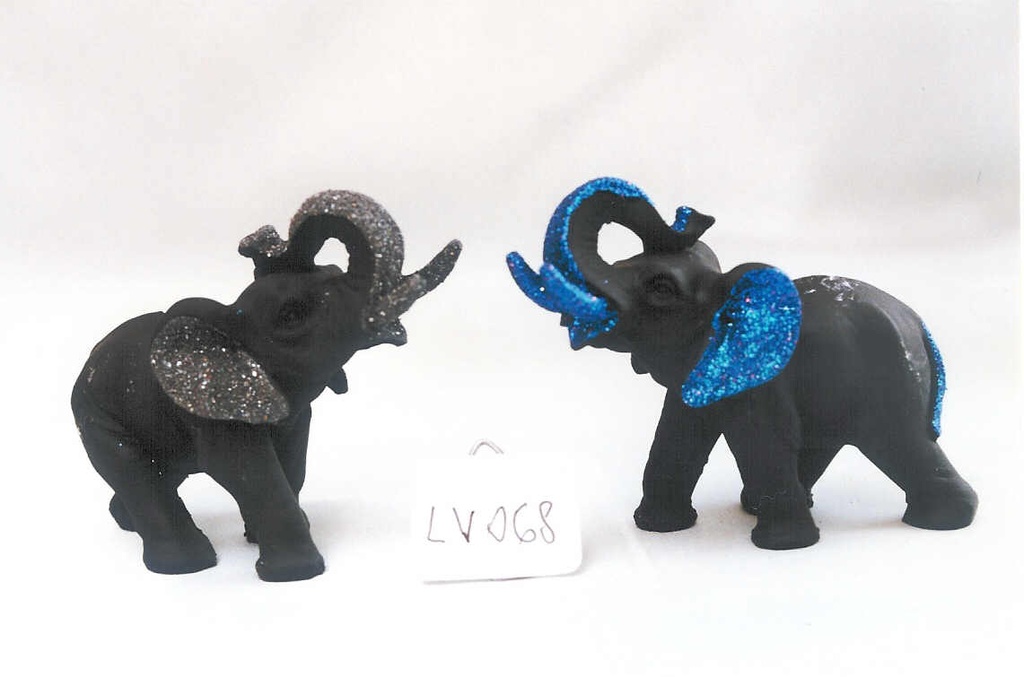 ELEFANTE TRIADE PICCOLO GRIGIO RESINA 