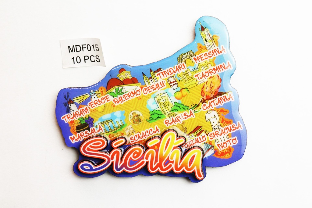 MAGNETE MDF SICILIA MAPPA 