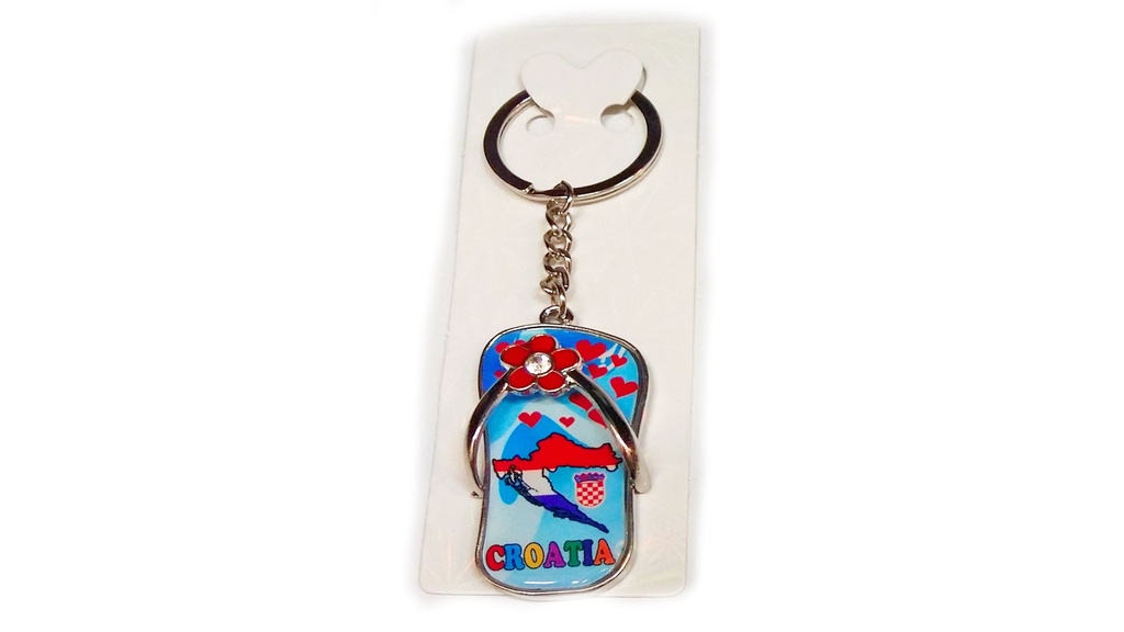 PORTACHIAVI METALLO CIABATTINA CROATIA 