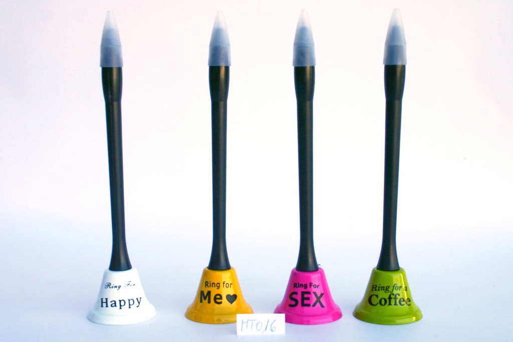 MATITE C/CAMPANELLA MET. 16 CM COLORI E FRASI ASS 