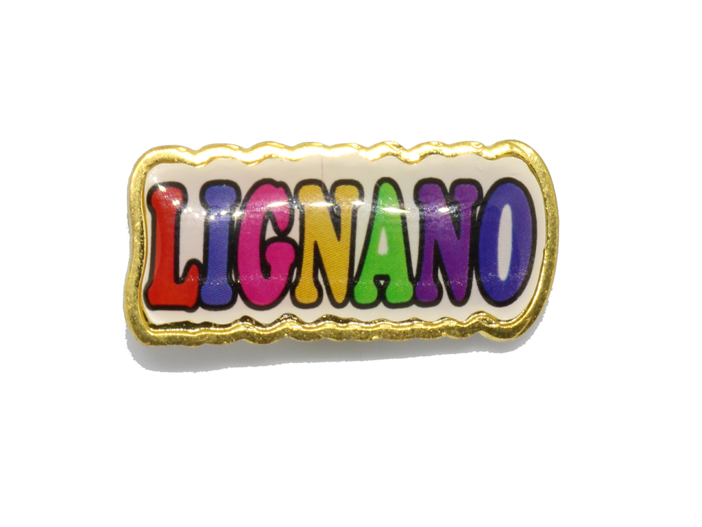 SPILLA METALLO PAROLE LIGNANO 2.7*0.8 CM 