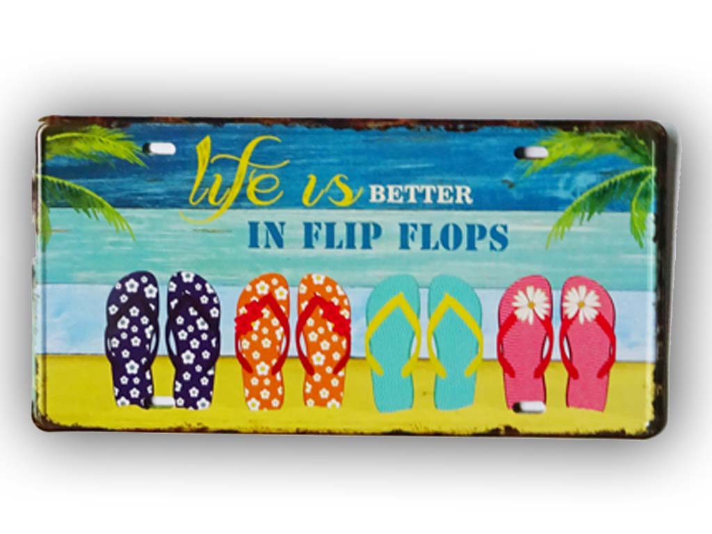 TARGA METALLO CIABATTE 30*15 CM 