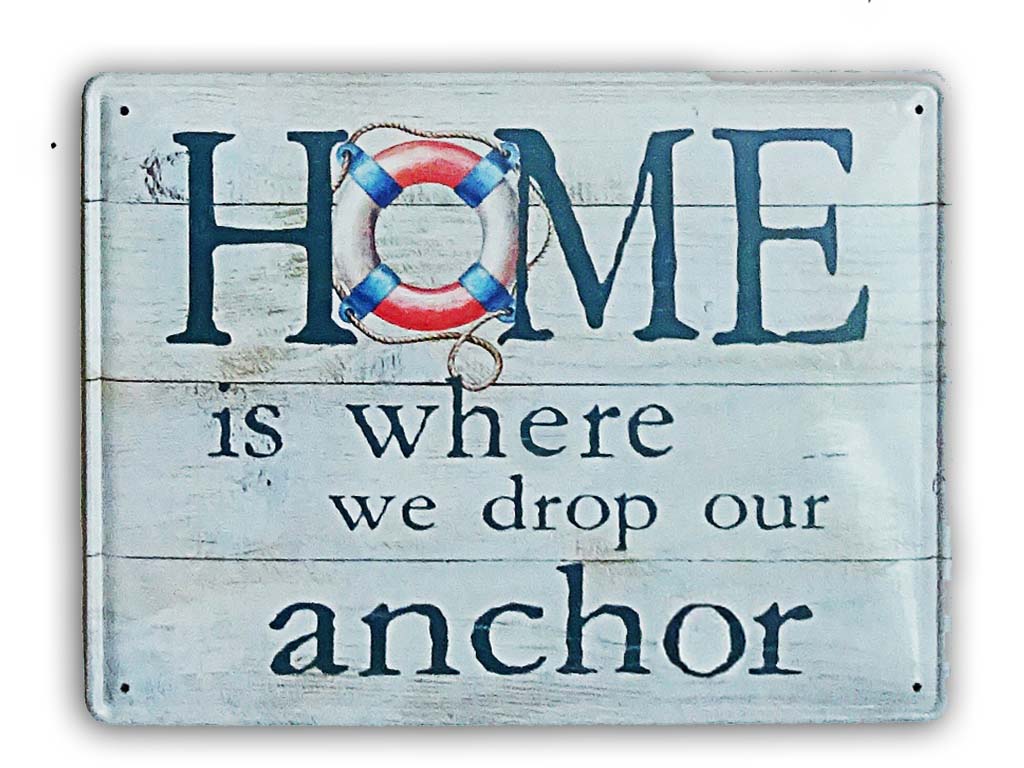 TARGA METALLO HOME 26*35 CM 