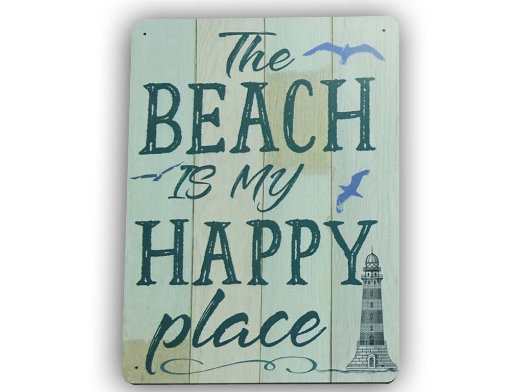 TARGA METALLO BEACH HOUSE 26*35 CM 
