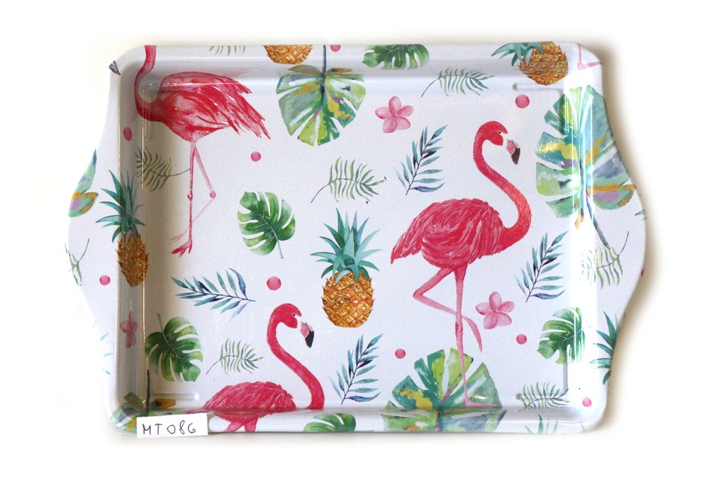 VASSOIO  METALLO 21.5*14.5 CM 2 MOD ASS 