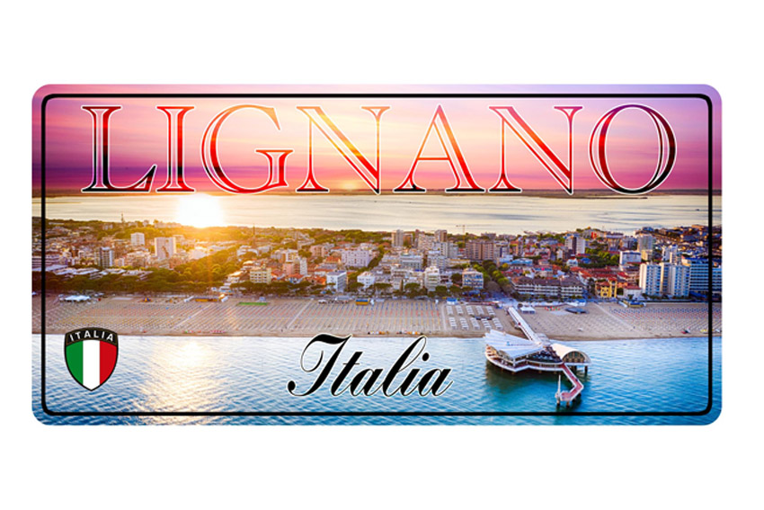 TARGA METALLO 30*15 LIGNANO 