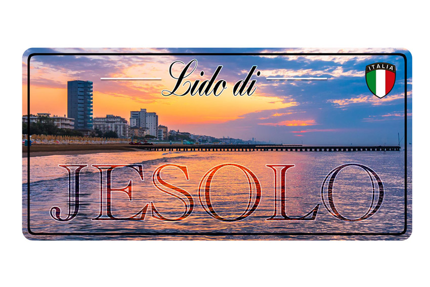 TARGA METALLO 30*15 JESOLO 