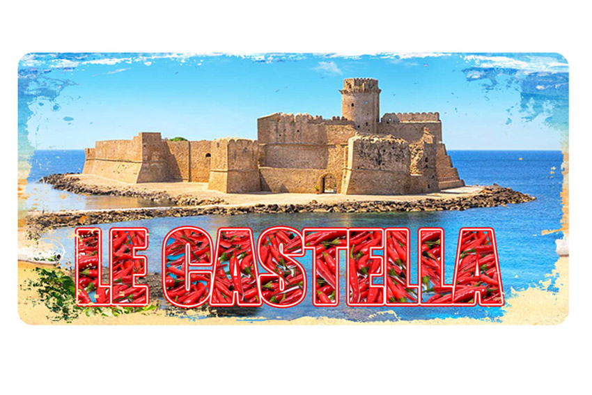 TARGA METALLO 30*15 LE CASTELLA 