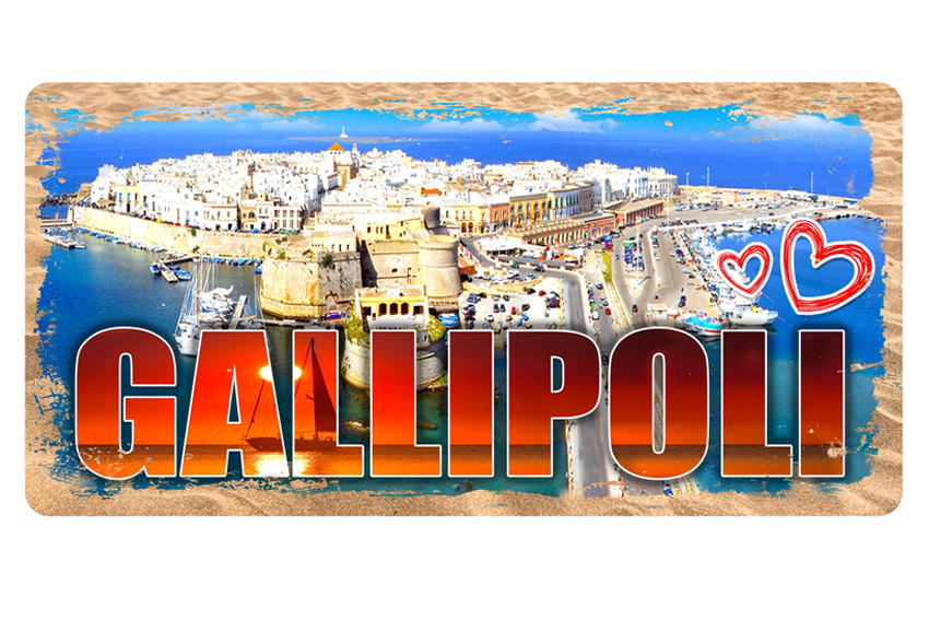 TARGA METALLO 30*15 GALLIPOLI 