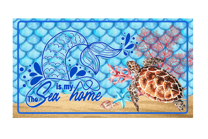 MAGNETE TARGA METALLO 10*5 CM GENERICA TARTARUGA 