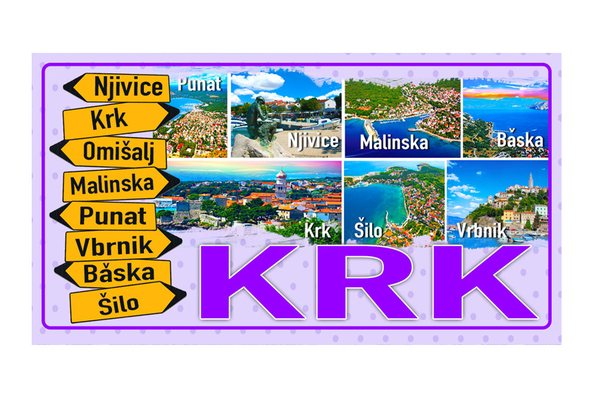 MAGNETE TARGA METALLO 10*5 CM KRK CARTELLI 