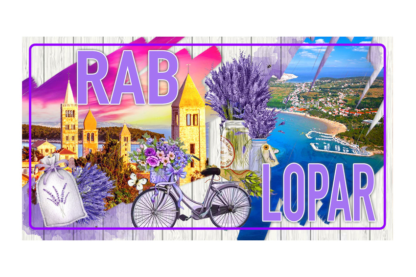 MAGNETE TARGA METALLO 10*5 CM RAB LOPAR 