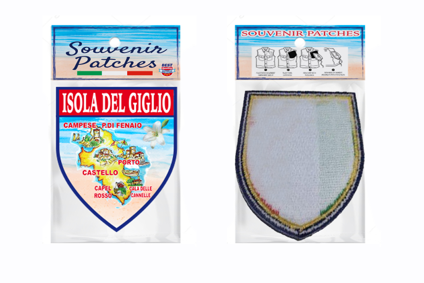 PATCH ISOLA DEL GIGLIO MAPPA 