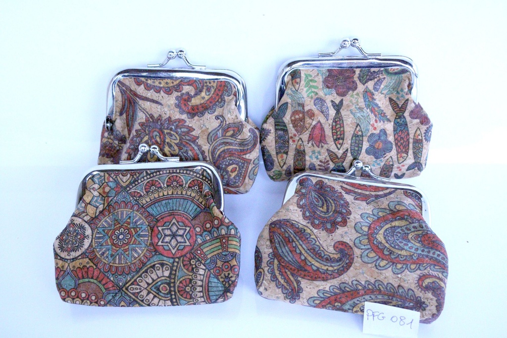 BORSELLINO SUGHERO STAMPATO 4 DECORI 8 CM 