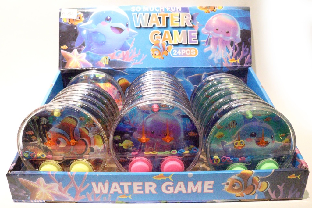 GIOCHI PLASTICA C/ACQUA TONDO 24 PZ/CONF
