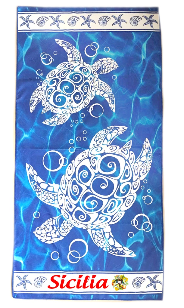 ASCIUGAMANO DA SPIAGGIA CON DISEGNO TARTA DA PERS. 
