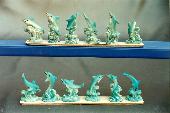 DELFINI RESINA cm 3,5 -12 MOD. ASS. 